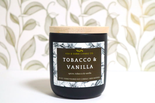 Tobacco & Vanilla Ceramic Candle