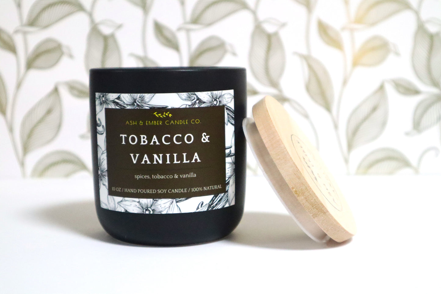 Tobacco & Vanilla Ceramic Candle