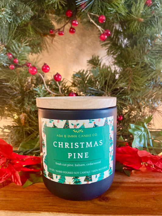 Christmas Pine Ceramic Candle