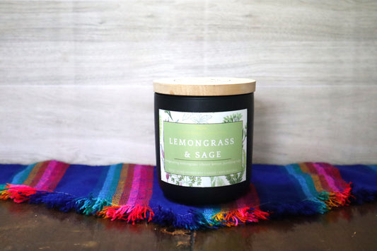 Lemongrass & Sage Ceramic Candle